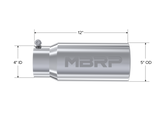 MBRP Universal Tip 5 O.D. Rolled Straight 4 inlet 12 length