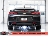 AWE Tuning 16-19 Chevrolet Camaro SS Axle-Back Exhaust - Track Edition (Quad Chrome Silver Tips)