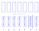 King Engine Bearings 89-15 Dodge Cummins Diesel 5.9L 6.7L Inline 6 (Size 0.5mm) Main Bearing Set