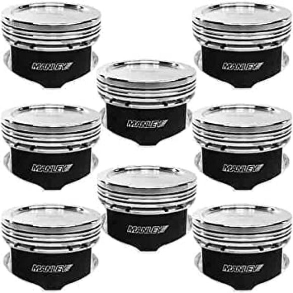 Manley Chevy LS Series 4.065in Bore -18cc Platinum Series Dish Pistons Set