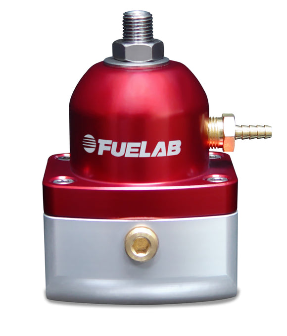 Fuelab 515 EFI Adjustable FPR Large Seat 25-90 PSI (2) -10AN In (1) -6AN Return - Red