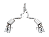 AWE Tuning 2018+ Ford Mustang GT (S550) Cat-Back Exhaust - Touring Edition (Quad Chrome Silver Tips)