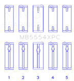 King Engine Bearings Toyota 3SGTE 16V 2.0L pMaxKote Performance Main Bearing Set - Size STD