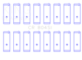 King Engine Bearings Ford 260CI/289CI/302 5.0L Windsor Connecting Rod Bearing Set