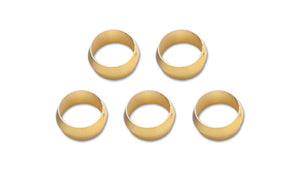 Vibrant Brass Olive Inserts 1/2in - Pack of 5