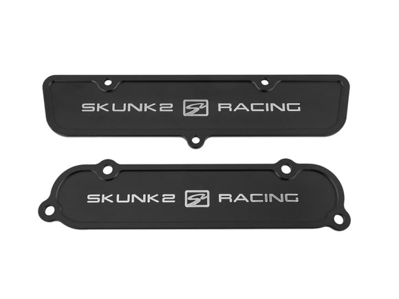 Skunk2 Black Anodized Billet 6061 Aluminum Intake & Exhaust Port Covers - K-Series Cylinder Heads