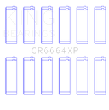 King Engine Bearings Buick V6 (Size 0.010 Oversized) XP - Series Performance Rod Bearing Set