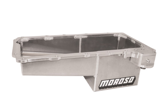 Moroso GM LS/16-Up COPO Camaro (w/Rear Sump & -16An Pick Up) Wet Sump 7qt 7.5in Aluminum Oil Pan