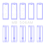 King Engine Bearings Toyota 22R Crankshaft Main Bearing Set